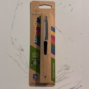 Parker Jotter Stainless Steel Pen with Black Accent